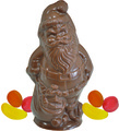 Chocolate Santa Filled with Gummies