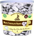 White Chocolate hearts- 3lb Tub