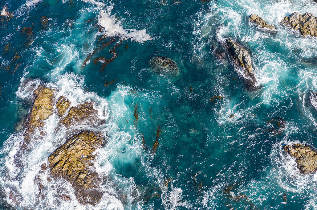 aerial view of northern california's coast